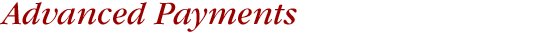 Advanced Payments