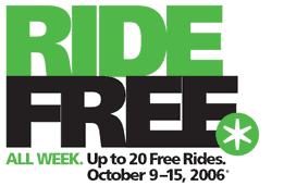 Ride Free week