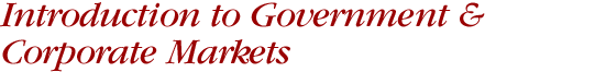 Introduction to Government and Corporate Markets