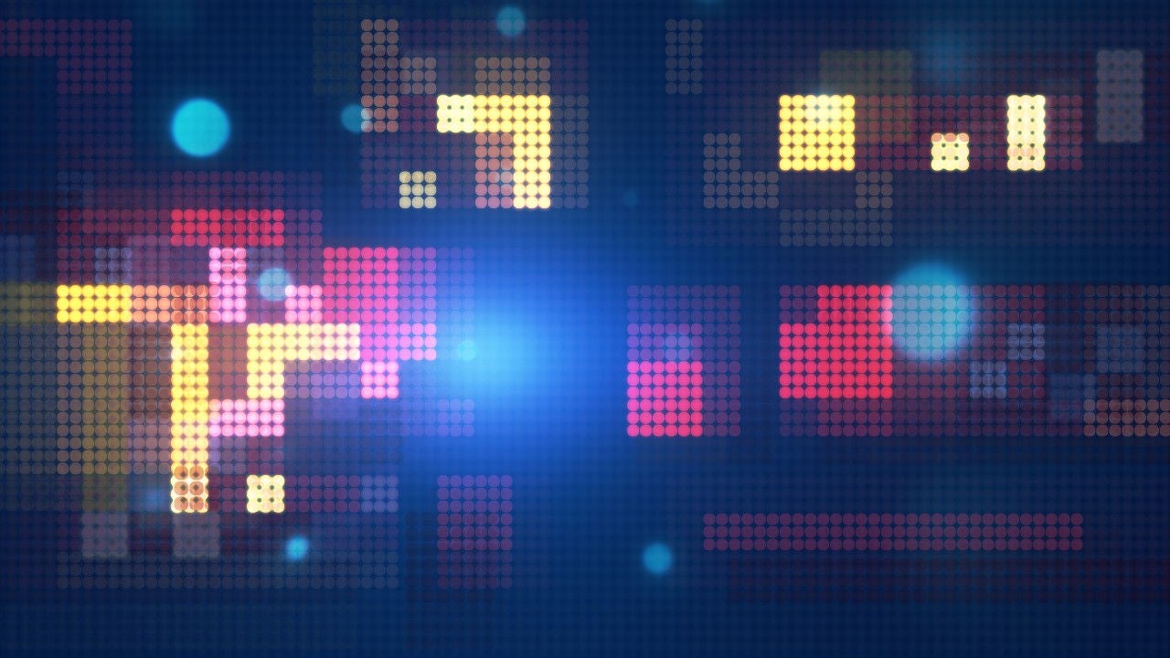Abstract colorful pixels
