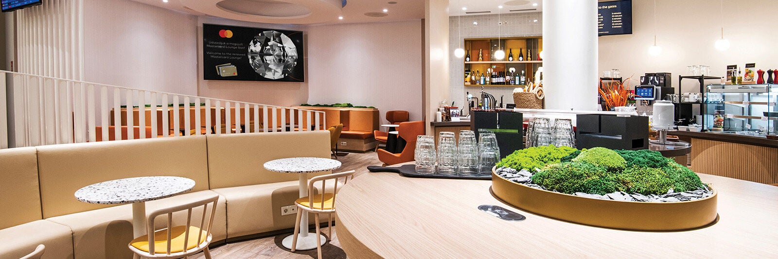 Mastercard Lounge a Budapest Liszt Ferenc Nemzetközi Repülőtéren