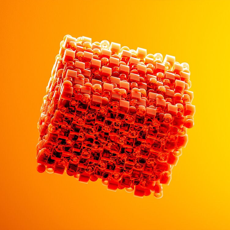 Orange cube