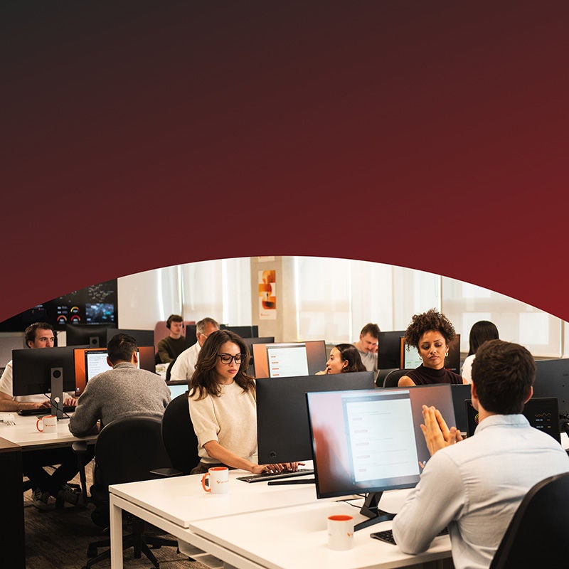 Open concept tech office