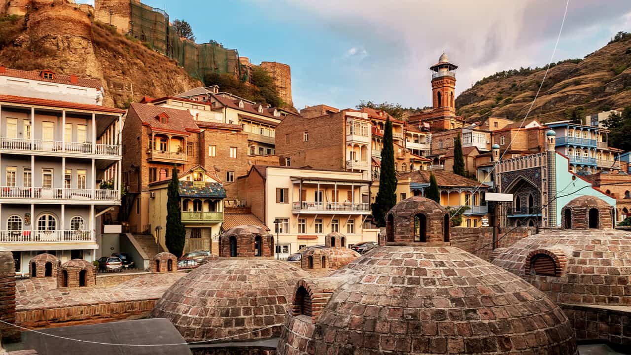 ancient brick domes historic city