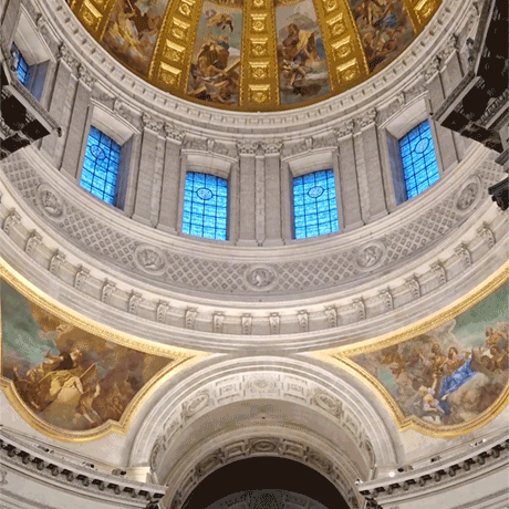 Saint-Louis des Invalides Cathedral in Paris, France.