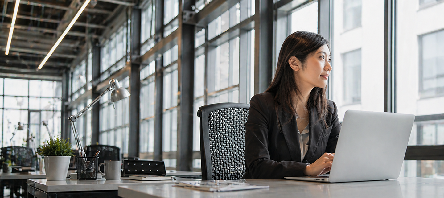 woman work in office 