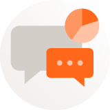 Chat bubbles illustration