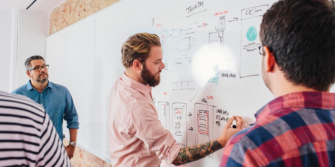 Colleagues in conference room