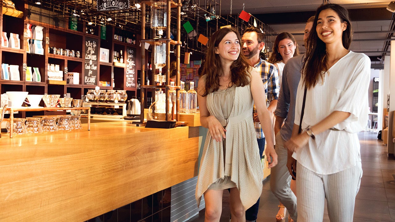 Crowd enjoying a concert.