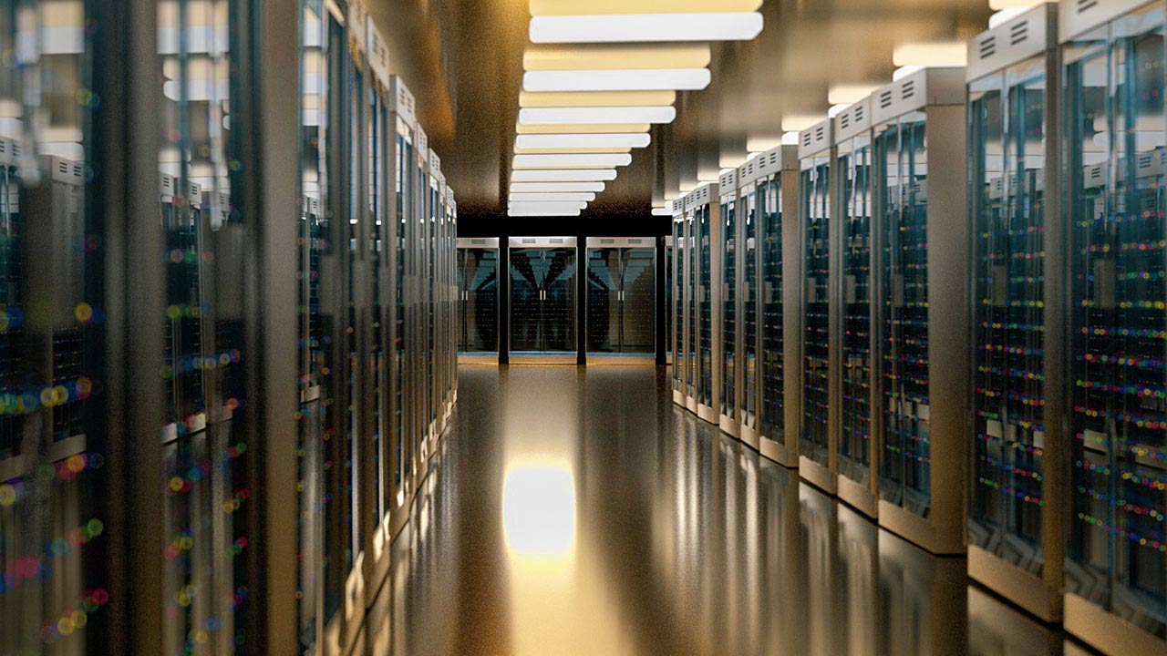 Server room data center backup.