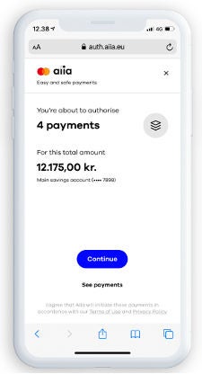Phone image with Payment summary