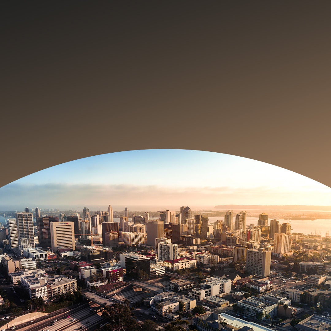 downtown san francisco aerial view.