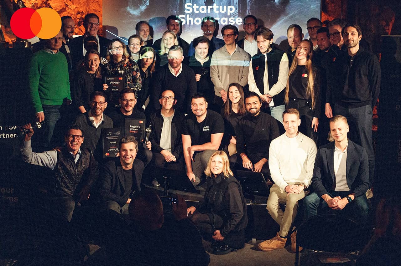 startup showcase group photo seated