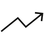Increaing arrow logo