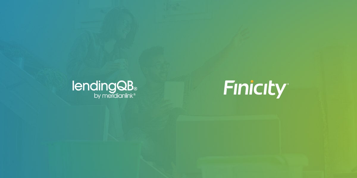 Логотипы Finicity и LendingQB в рамках партнерства