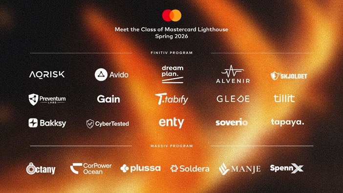 A list of the new Mastercard Lighthouse members