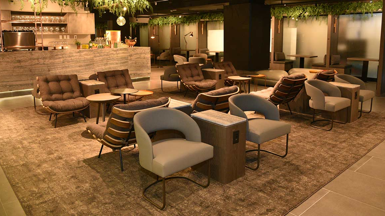 Snorkelers swimming near coral reef.