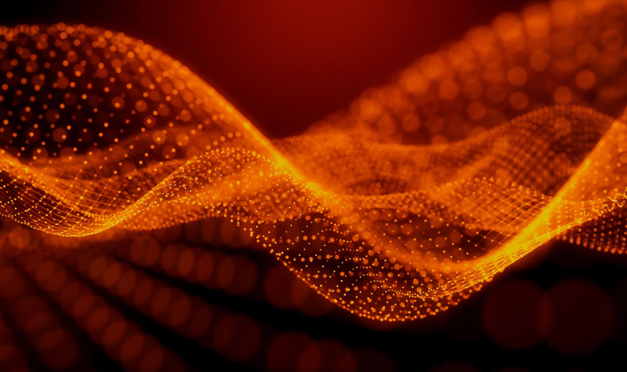 An abstract image of data flow.