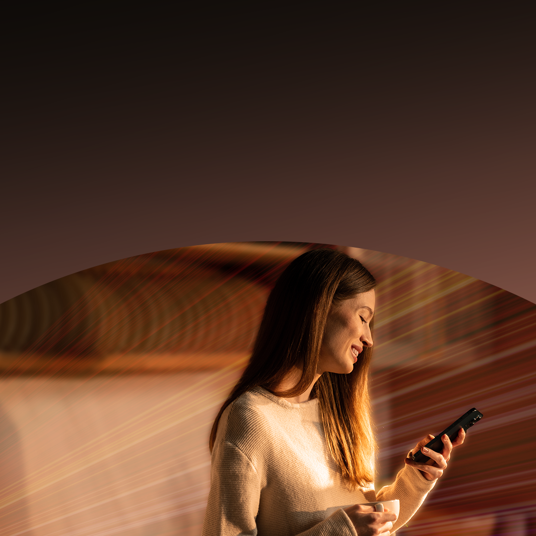 Woman looking at phone