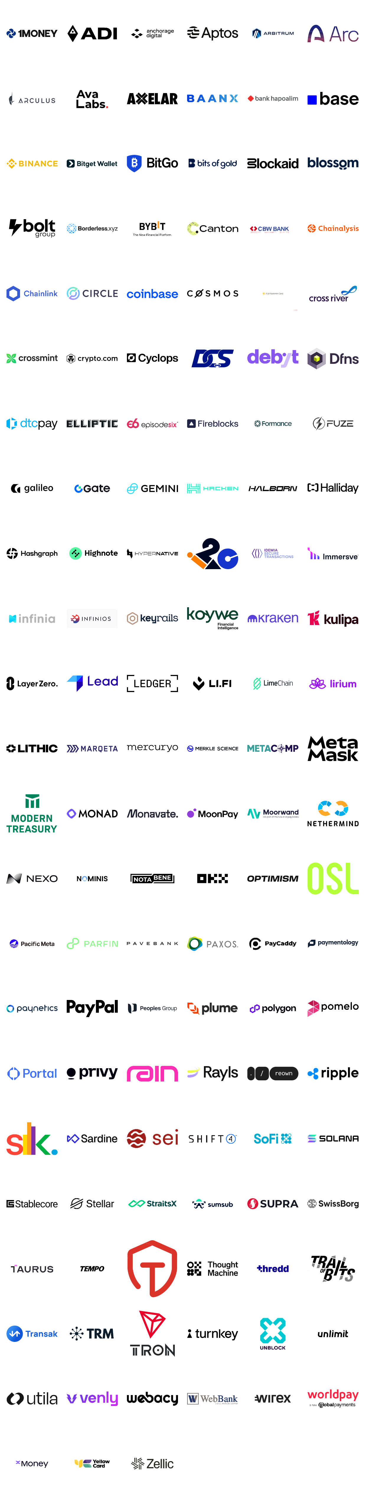 logo wall of partners