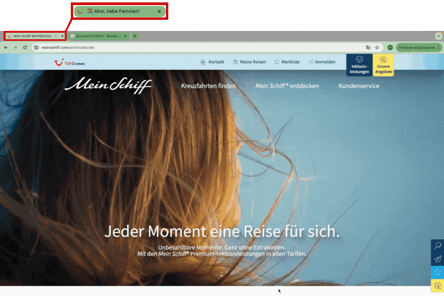 Personalization example