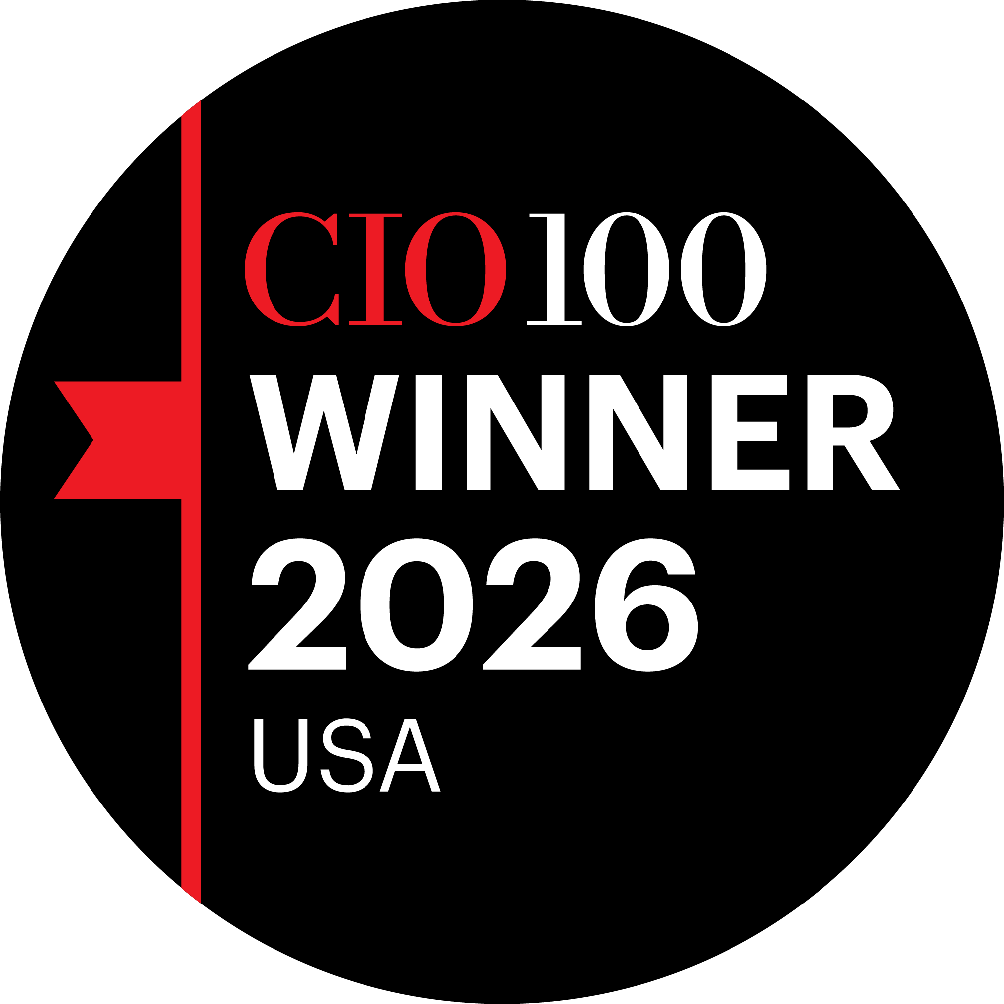 CIO100 winner badge
