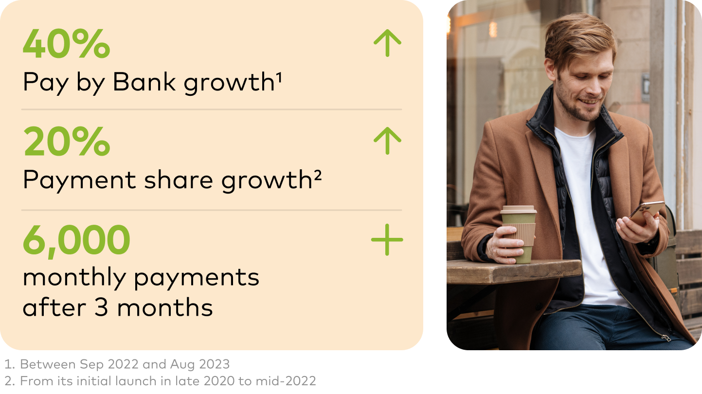 Man on phone holding coffee