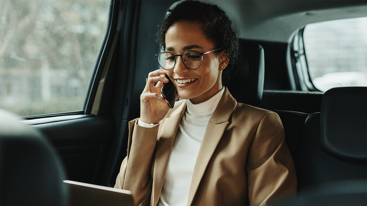 woman talking on the phone