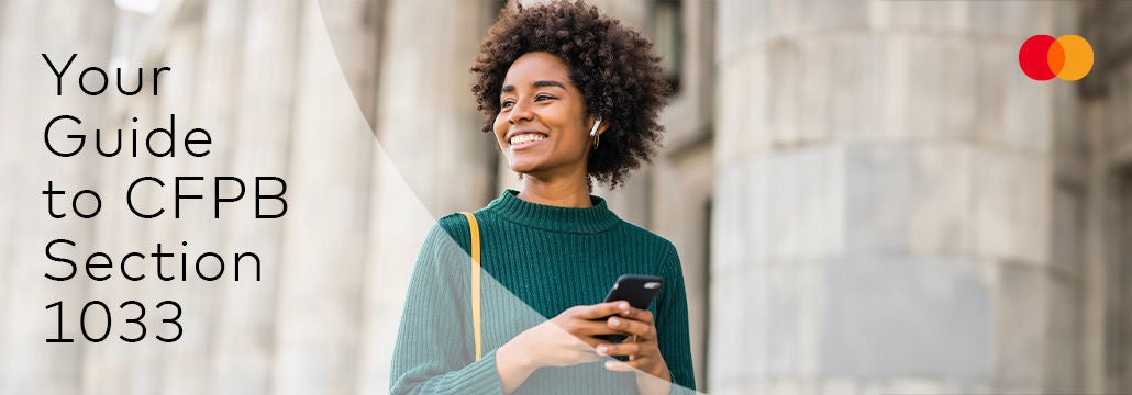 Header for Your guide to CFPB Section 1033 with woman looking into the distance