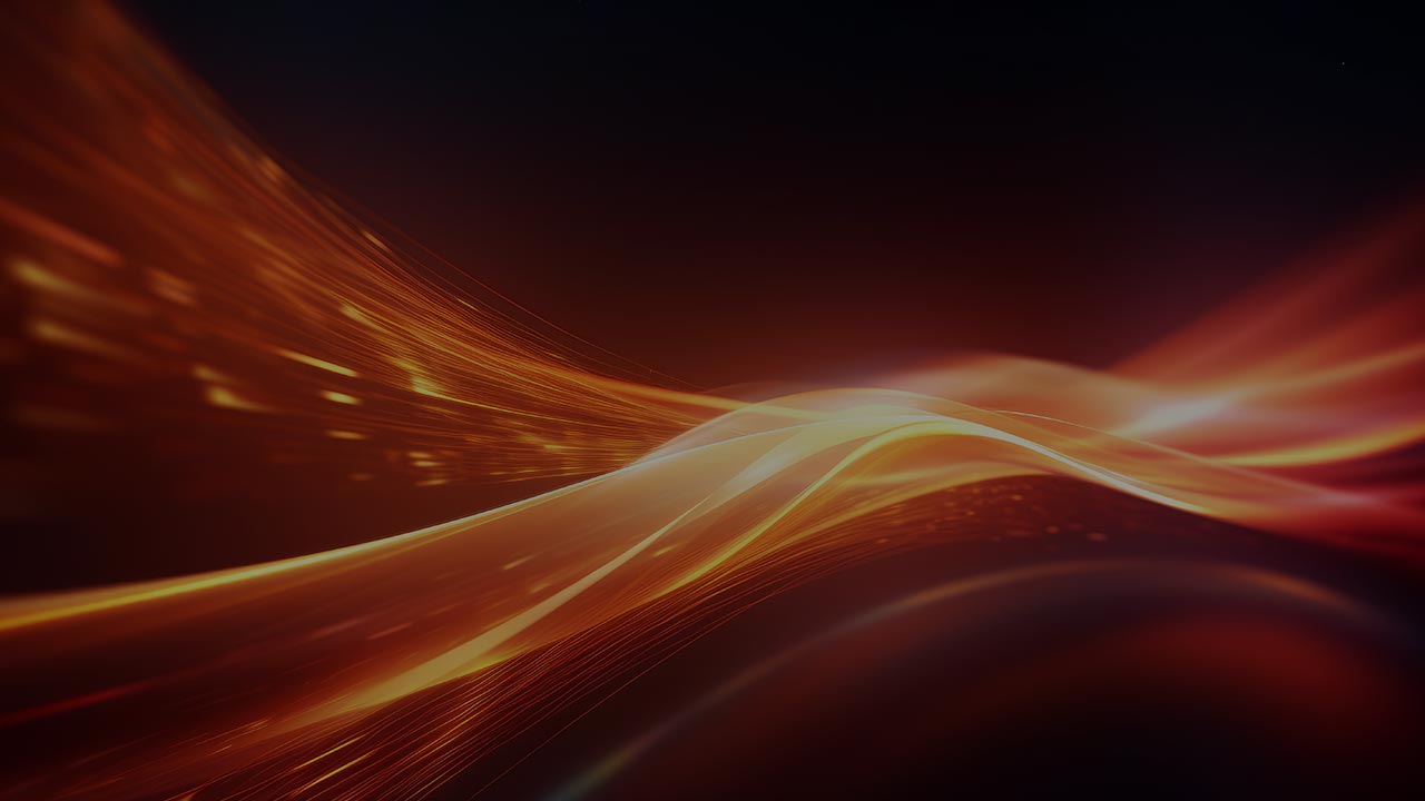 Abstract light waves representing digital network.