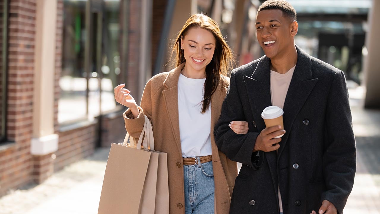 Couple shopping