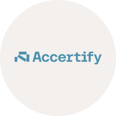 Accertifyのロゴ
