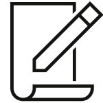 paper and pencil icon