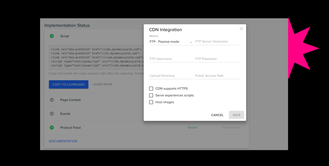 Site performance example