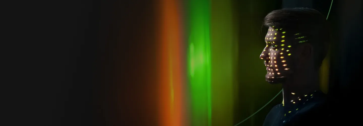 Man looking sideways