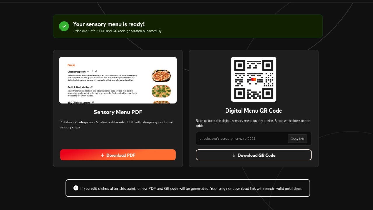 ai menu generator