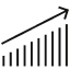 Increasing chart icon