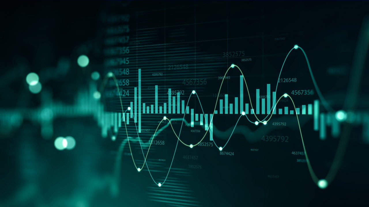 Abstract techy illustration charts