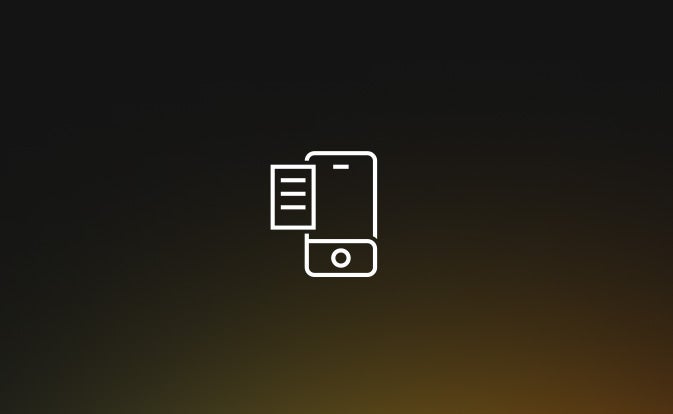 Eine Illustration eines Papierdokuments und eines Smartphones