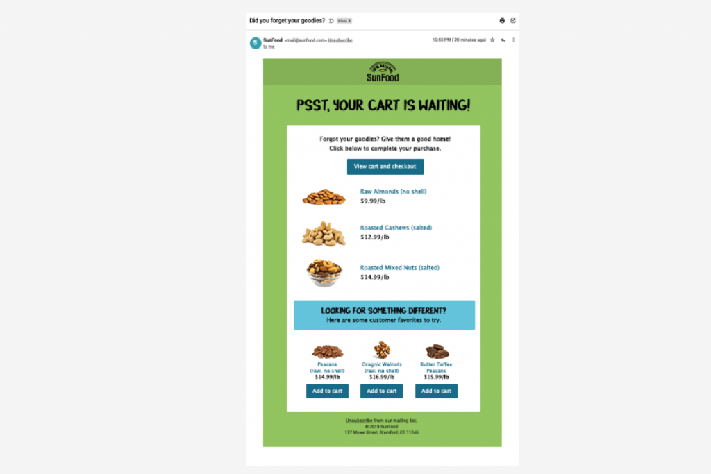 Recommendations example