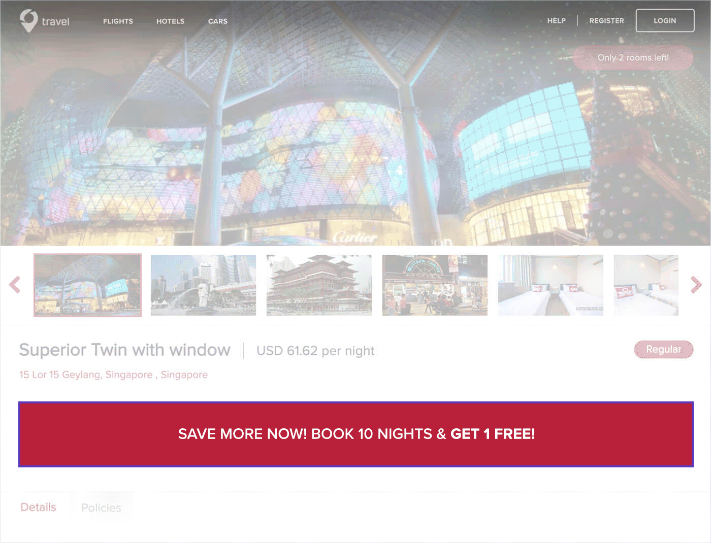 E-commerce personalization example