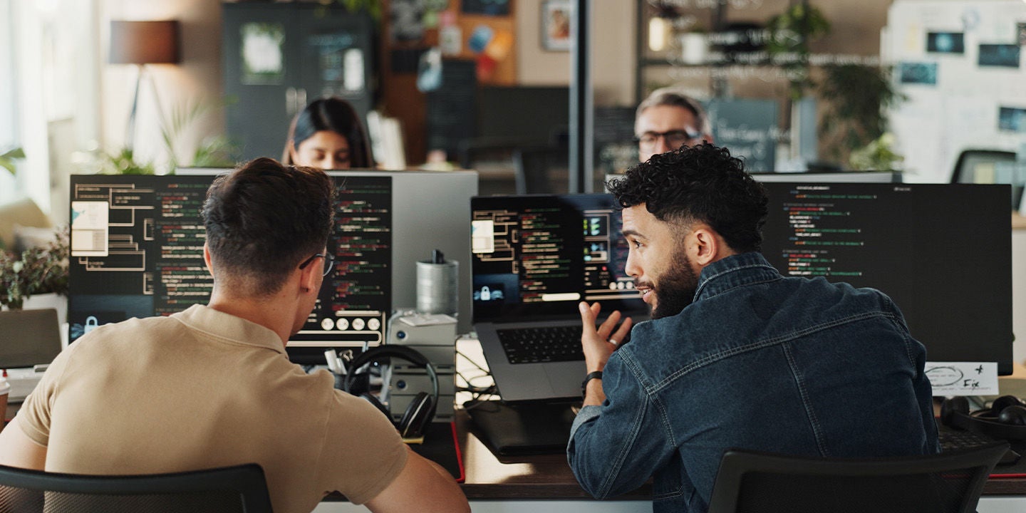 Website developers at work