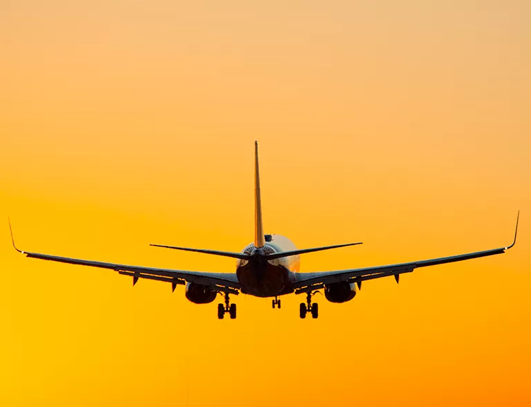 Aeroplane flying