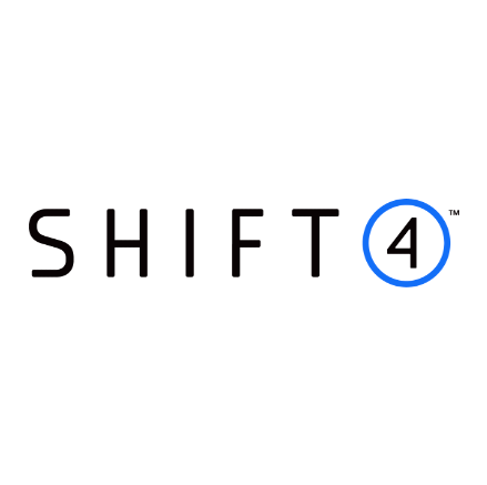 Shift4 logo.
