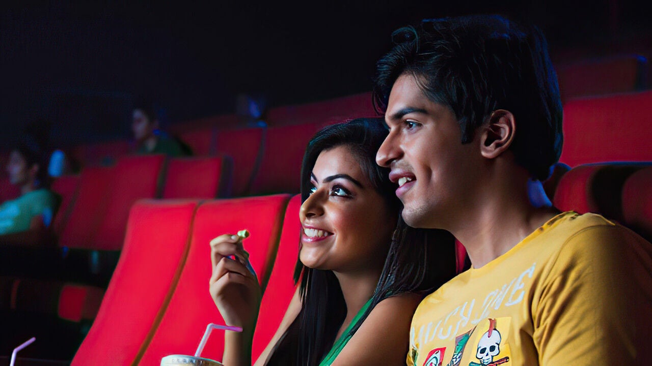 Couple in cinema