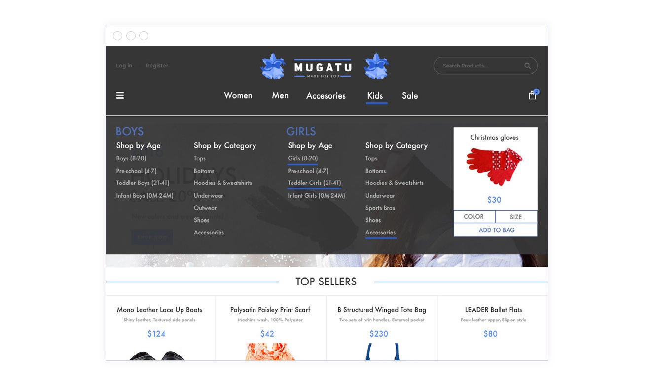 Search personalization example