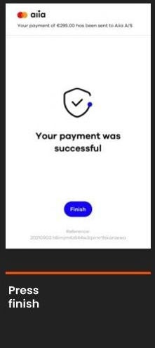 Aiia platform payment journey screenshot 5