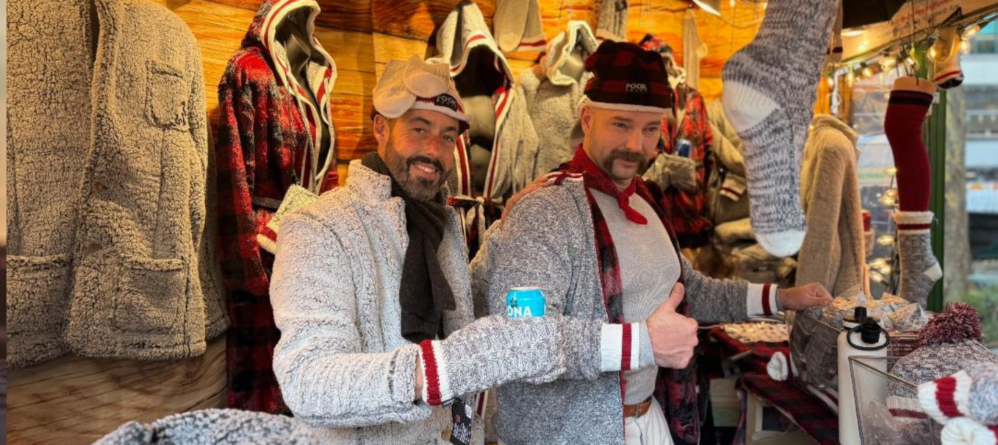 David Tzaczuk & Zion Forest-Lee at the Pook stall at Bryant Park