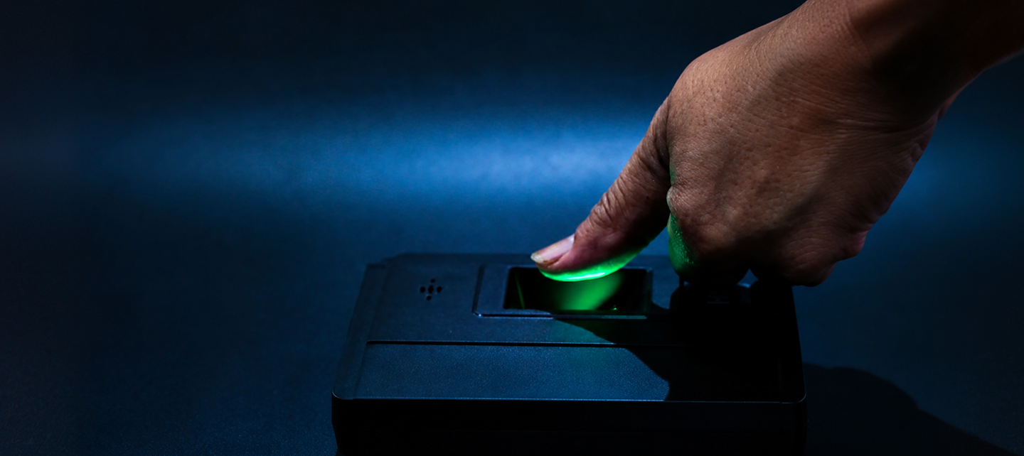 Scan finger print