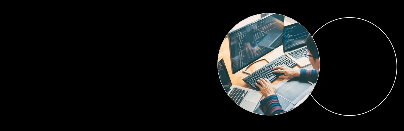 Man working on computer